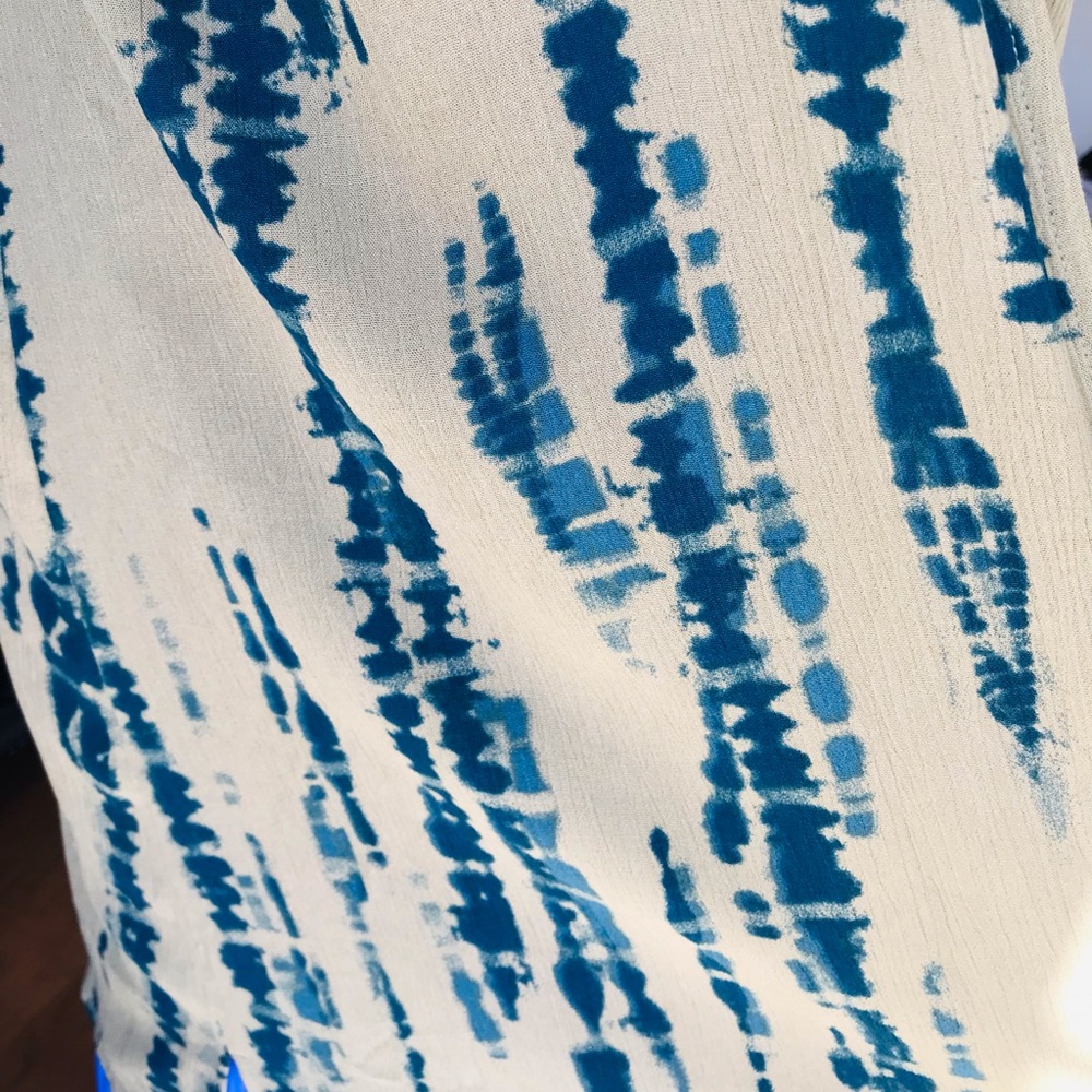 Maurices Tie Dye Flutter Sleeve Open Kimono, NWT - Picture 6 of 10